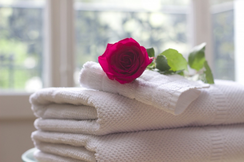 hotel-SALERNES-min_towel_rose_clean_care_salon_spa_white_bath-731641